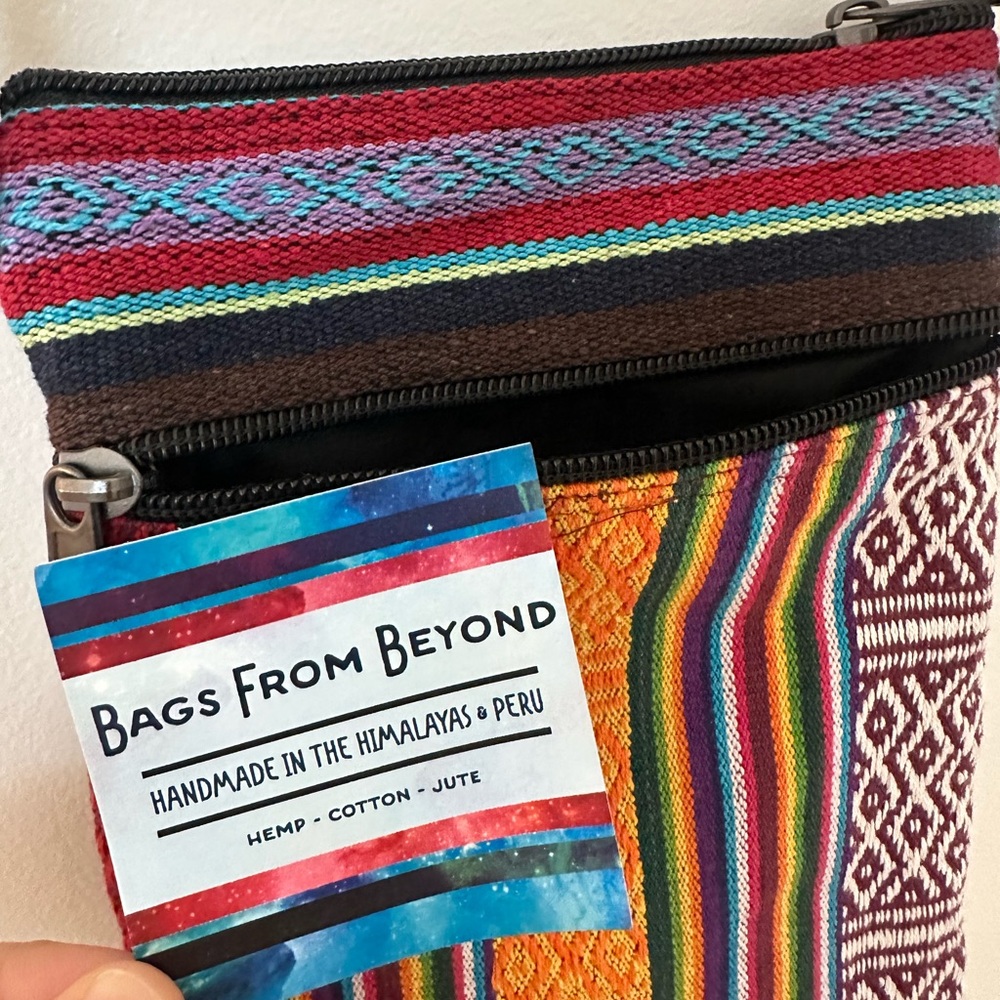 Bags from Beyond Multicolor Patterned Crossbody Bag